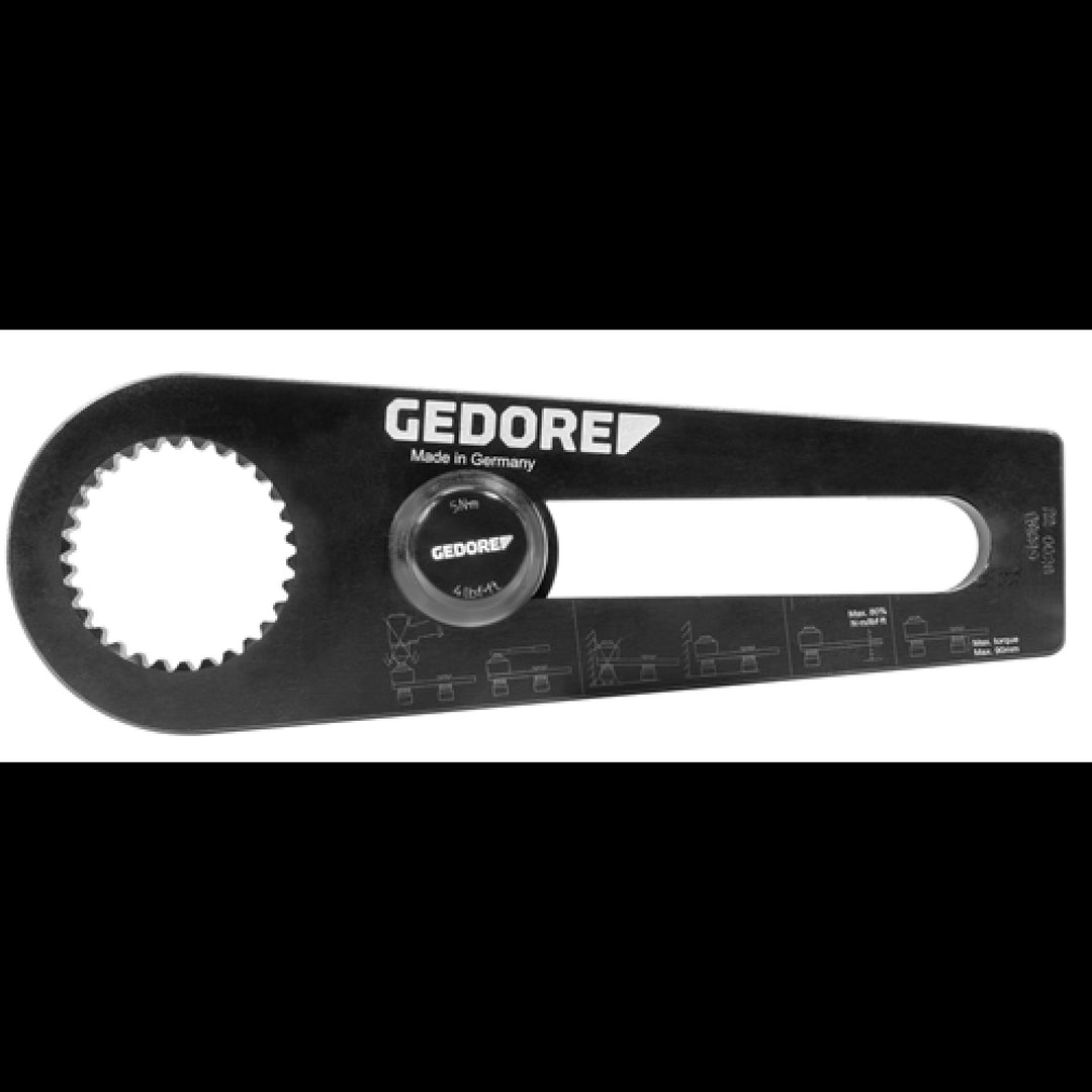 Gedore 2653184 Reaction arm L-form straight for DVV40, 1 Inch