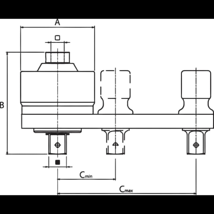 Gedore 2653257 Torque Multiplier DREMOPLUS ALU 2800 Nm