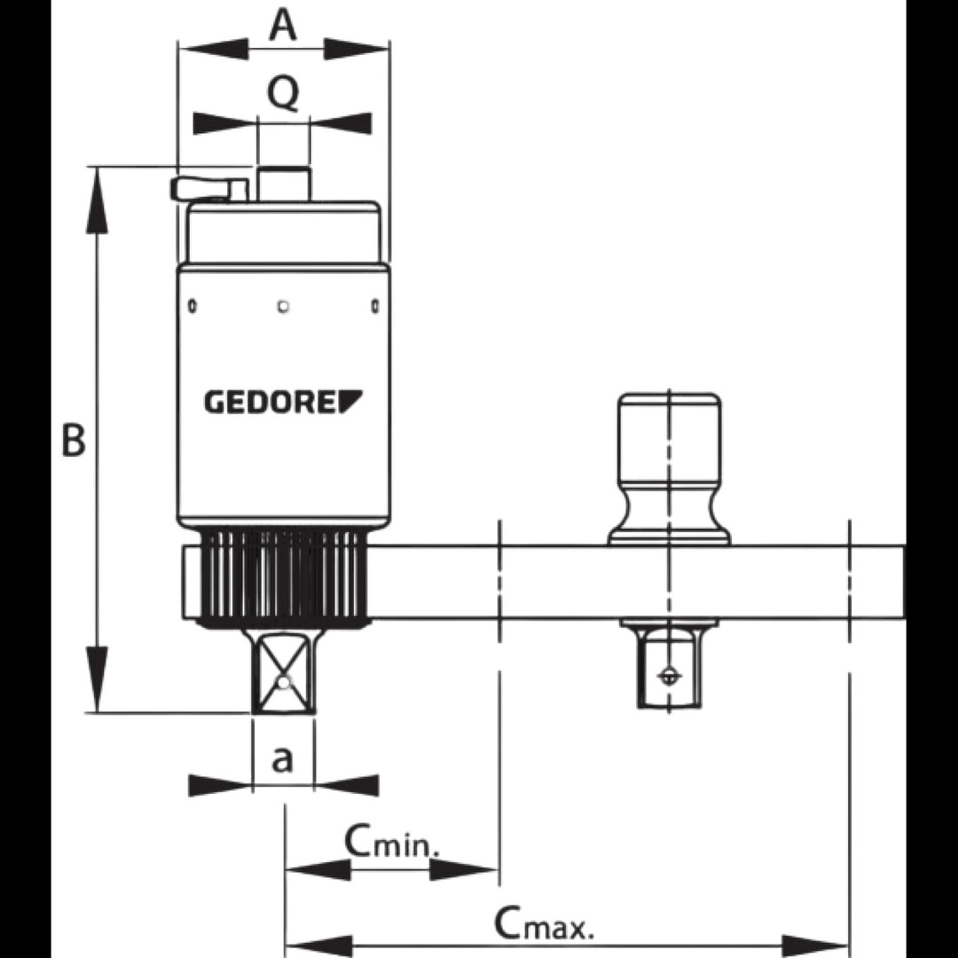 Gedore 2653087 Torque Multiplier DREMOPLUS ALU 4000 Nm