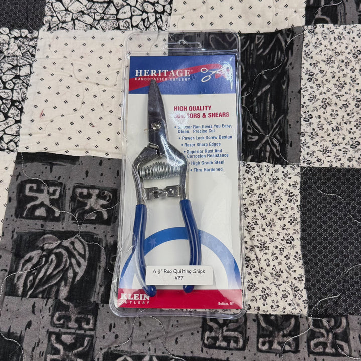 Heritage Cutlery VP7 Spring Action Rag Quilting Snips