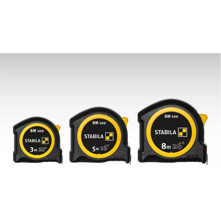 Stabila 30826 Pocket tape BM 100, cm/inch scale 16 ft