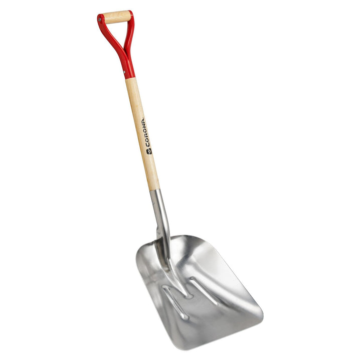 Corona SS16701 #10 Aluminum Western Scoop Hardwood Handle, D Grip Shovel