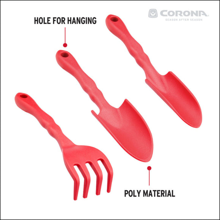 Corona KD 1001 3 Piece Kids Garden Tool Set