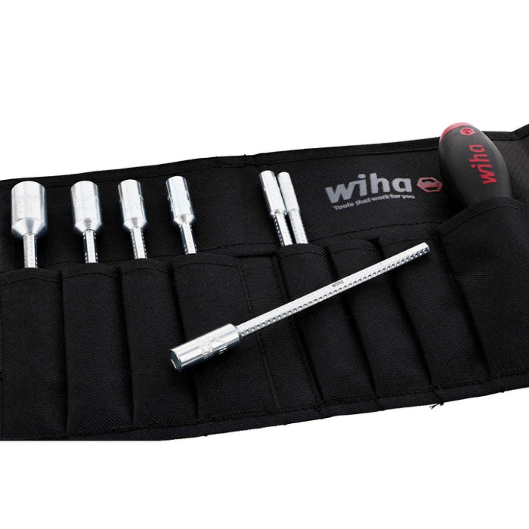 Wiha Tools 28196 8 Piece Drive-Loc VI SAE Nut Driver Pouch Set