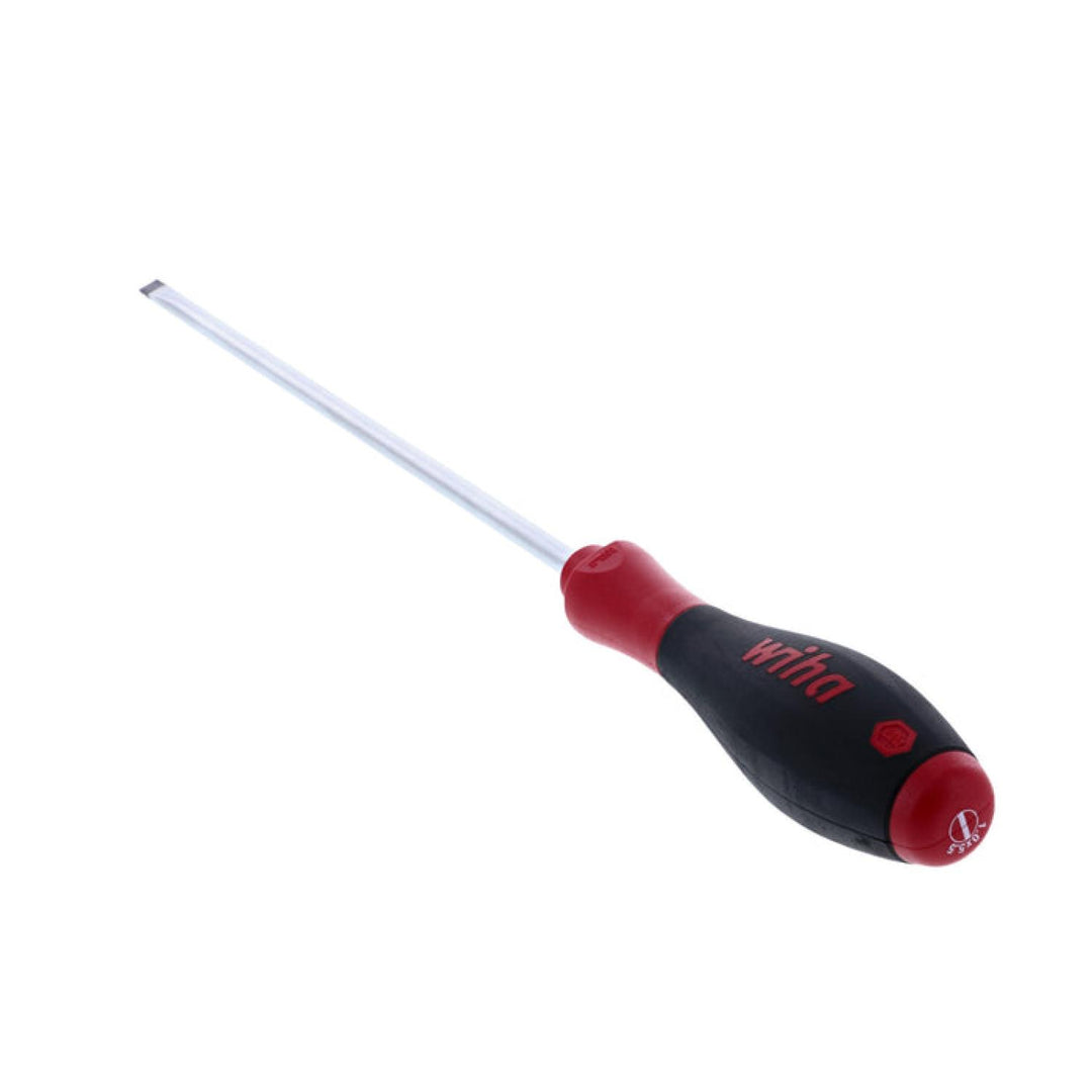 Wiha Tools 30221 SoftFinish Slotted Screwdriver, 5.5 mm x 200 mm
