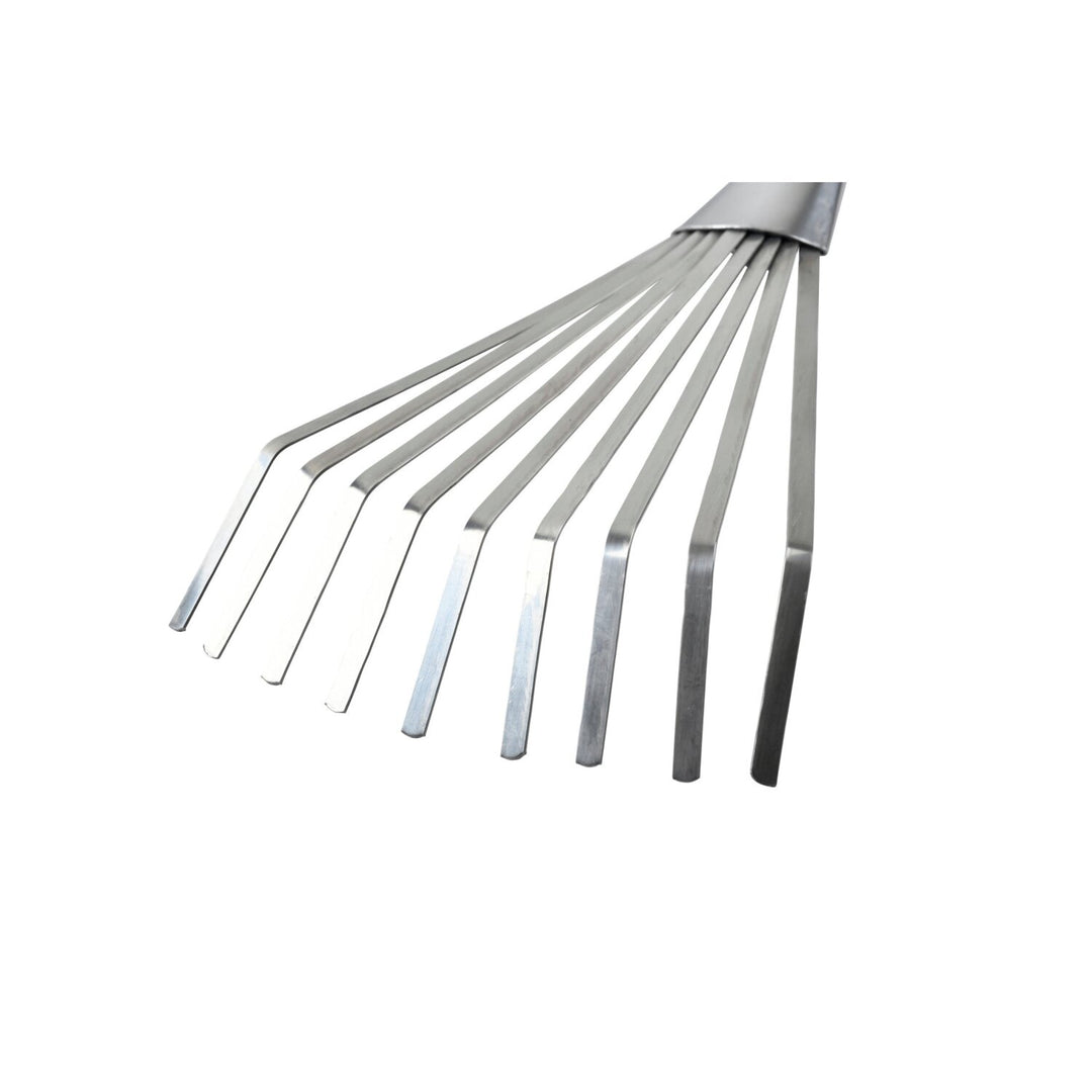 Corona GTH/SSRMHRHS Mid-Handled Stainless Steel Shrub Rake, Wood Grip, RHS Endorsed
