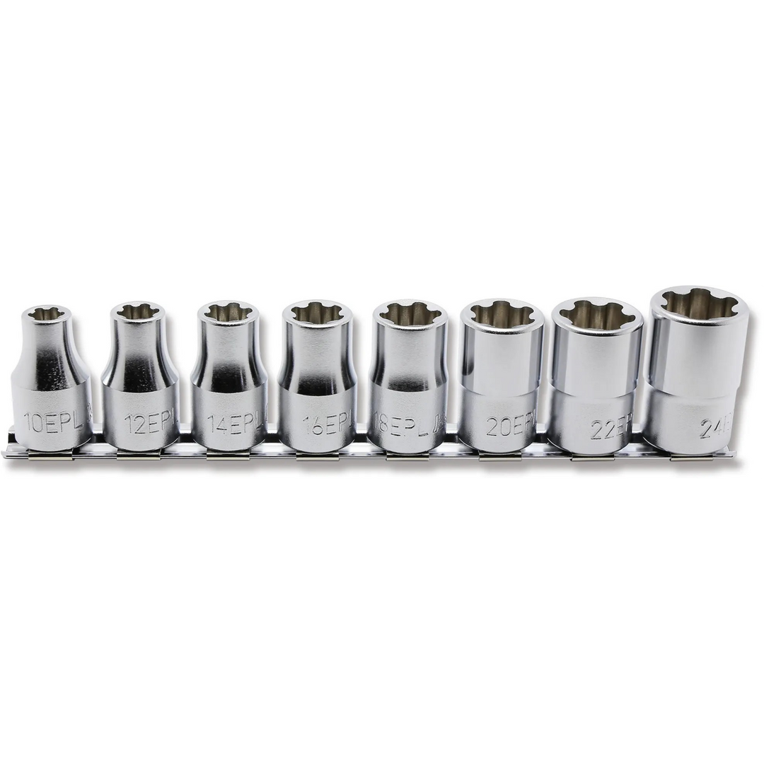Ko-Ken RS4425/8-EPL 1/2" Sq. Dr. Torx Plus 8 Piece Socket Set, 10EPL - 24EPL