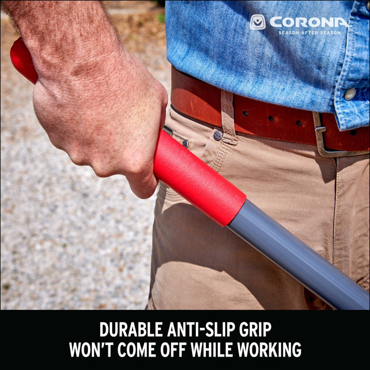 Corona SS16020 Boron Steel 14-Gauge Square Point Shovel, Fiberglass Handle