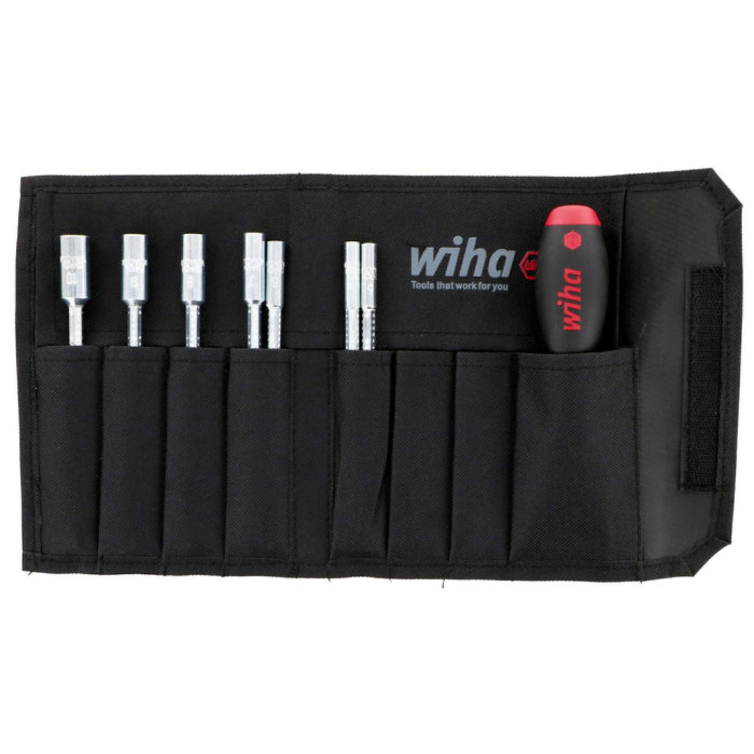 Wiha Tools 28198 Drive-Loc VI Metric Nut Driver in Pouch 8 Piece Set
