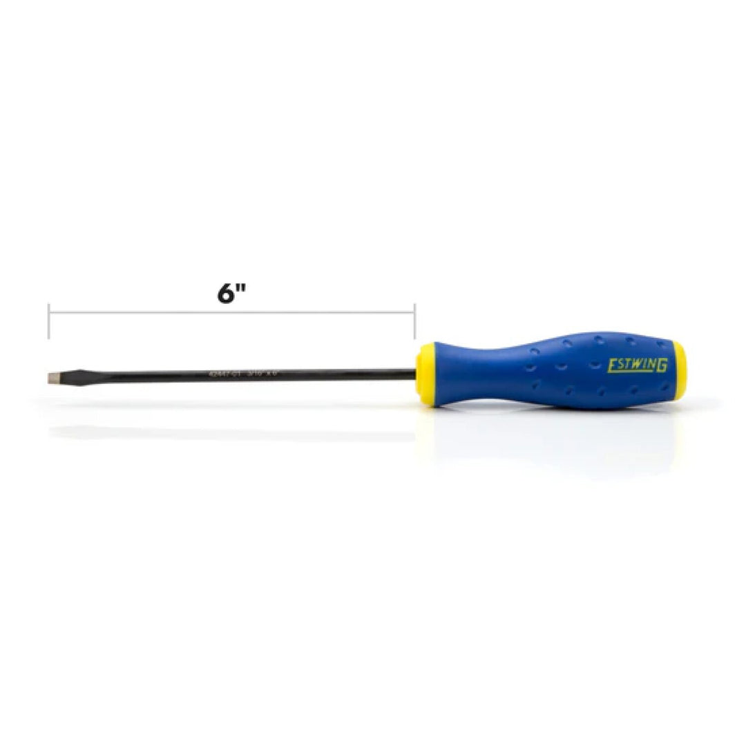 Estwing 42447-01 3/16-Inch x 6-Inch Slotted Magnetic Diamond Tip Screwdriver with Ergonomic Handle