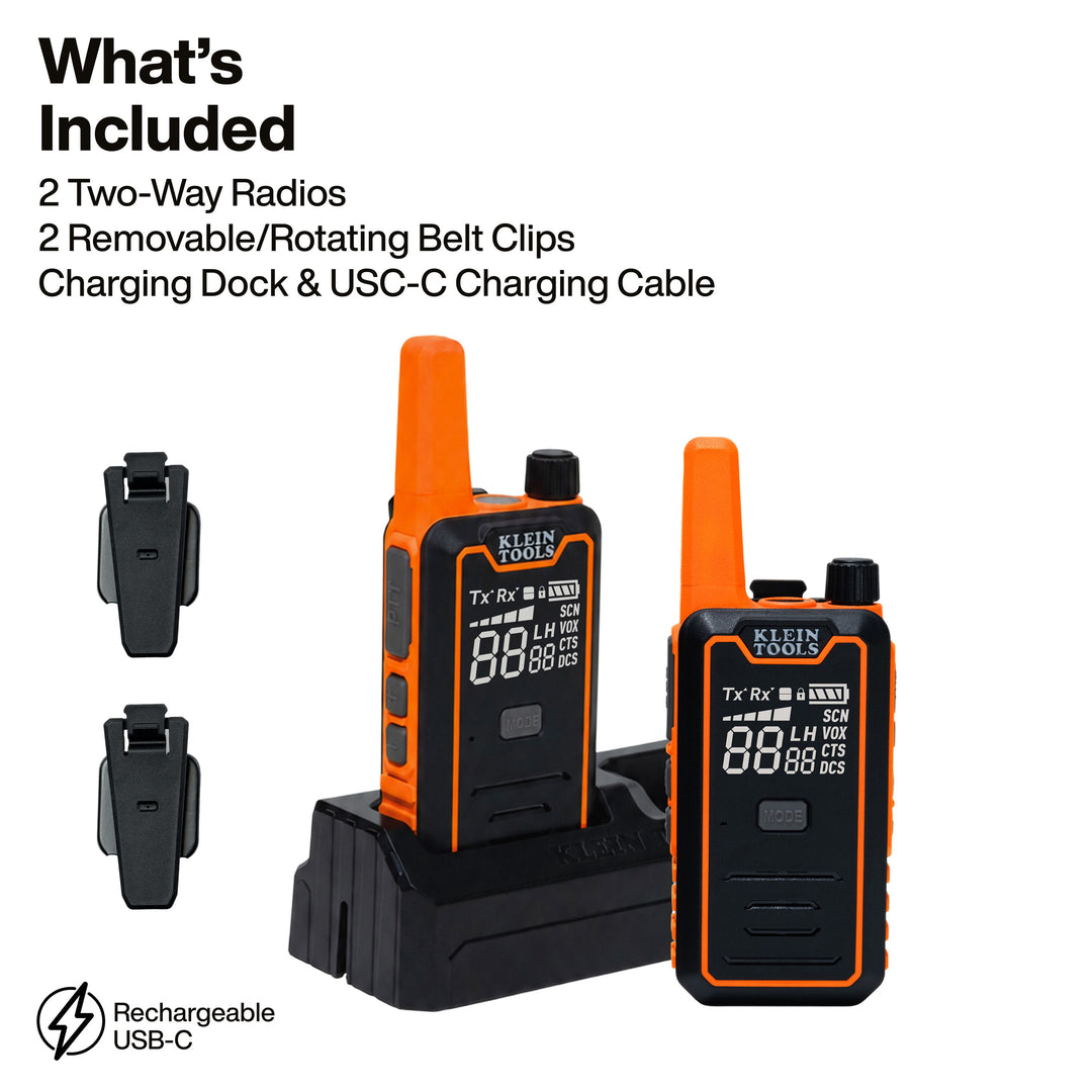 Klein Tools RJSC300 Handheld Two-Way Radios