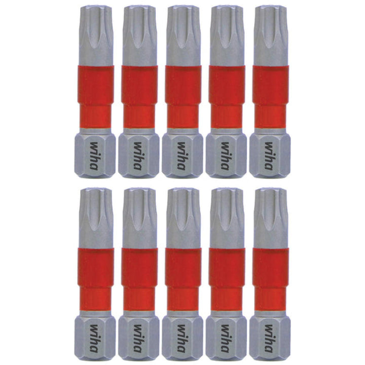 Wiha Tools 76516 MaxxTor Impact Bit TORX T30 - 29mm - 10 Pack
