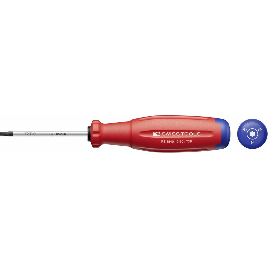 PB Swiss PB 38401.9-60 SwissGrip Evo Screwdriver For TorxPlus Screws TXP 9