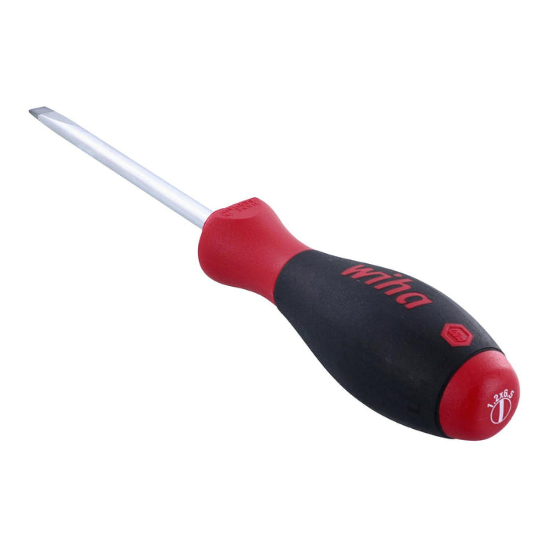 Wiha Tools 30223 SoftFinish Slotted Screwdriver, 6.5 mm x 100 mm
