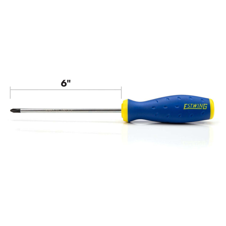 Estwing 42451-10 PH2 x 6-Inch Magnetic Philips Tip Screwdriver with Ergonomic Handle