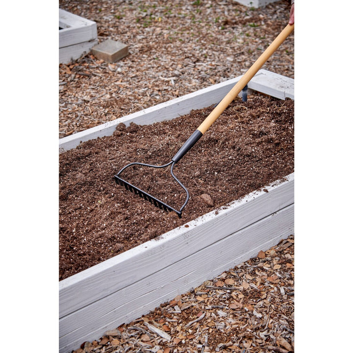 Corona RK 10000 Bow Head Rake, 14 in. Head, 14 Tines, Wood Handle