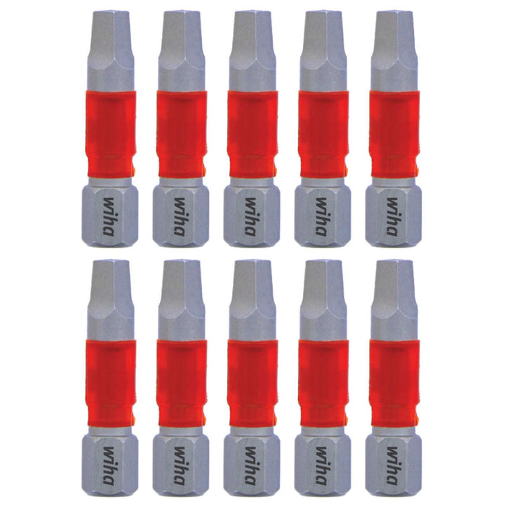 Wiha Tools 76540 MaxxTor Impact Bit Square #3 x 29mm - 10 Pack