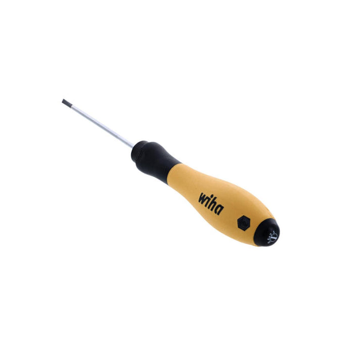 Wiha Tools 30240 ESD SoftFinish Slotted Screwdriver, 2.5 mm x 75 mm