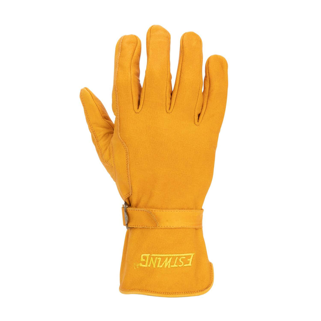 Estwing EWADJLD0810 Classic Leather Driver Work Glove with Adjustable Wrist Strap in Russet Brown, Large