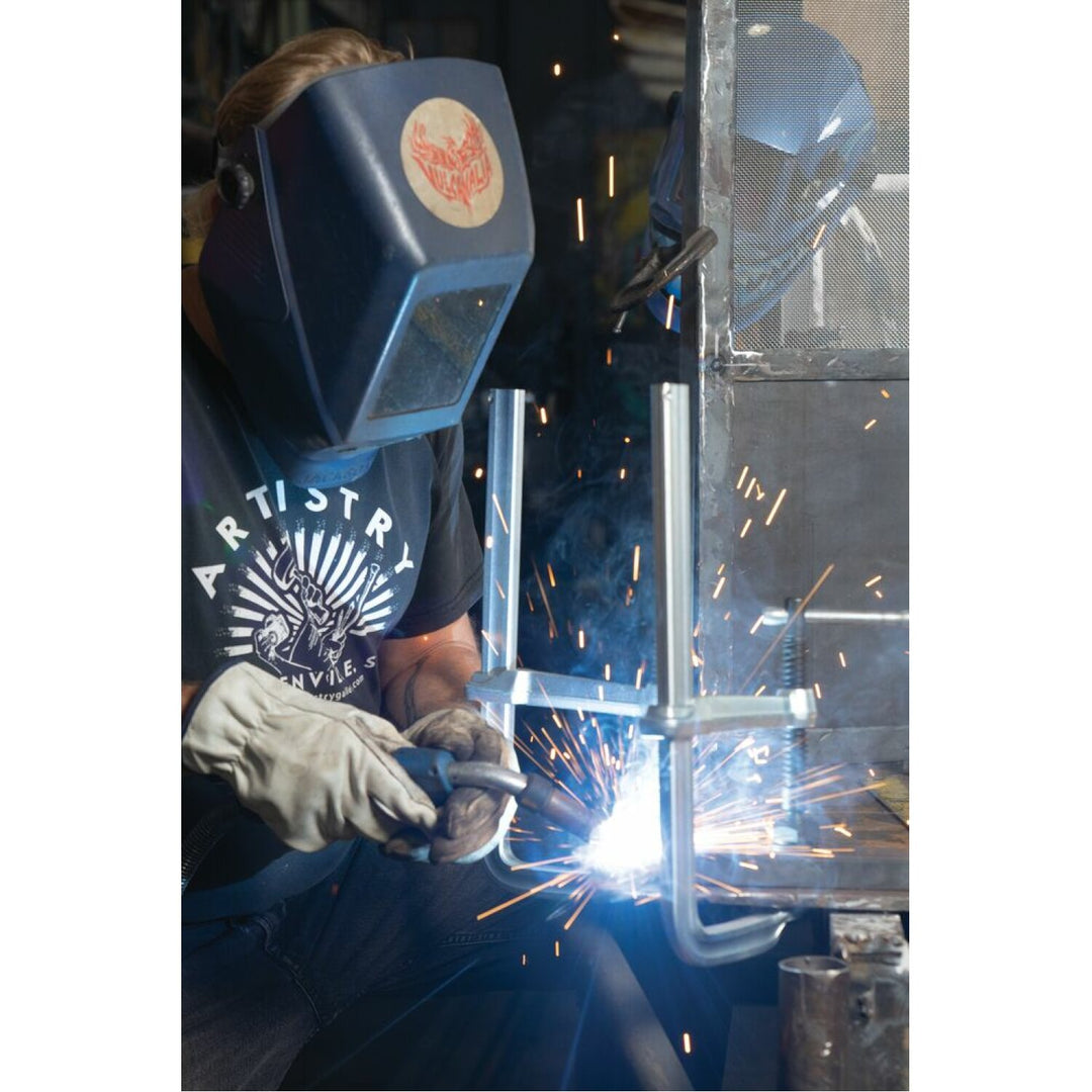 Bessey SGL-8 Clamp, welding, F-style, heavy duty pad, 8 In. x 4.75 In., 1800 lb