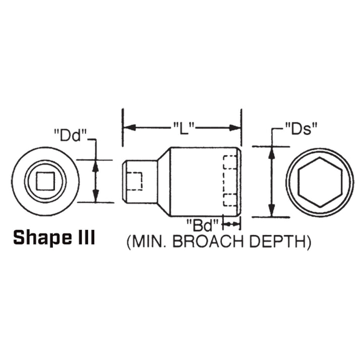 Wright Tool 8948 1" Drive 6 Point Deep Impact Socket - 1-1/2"