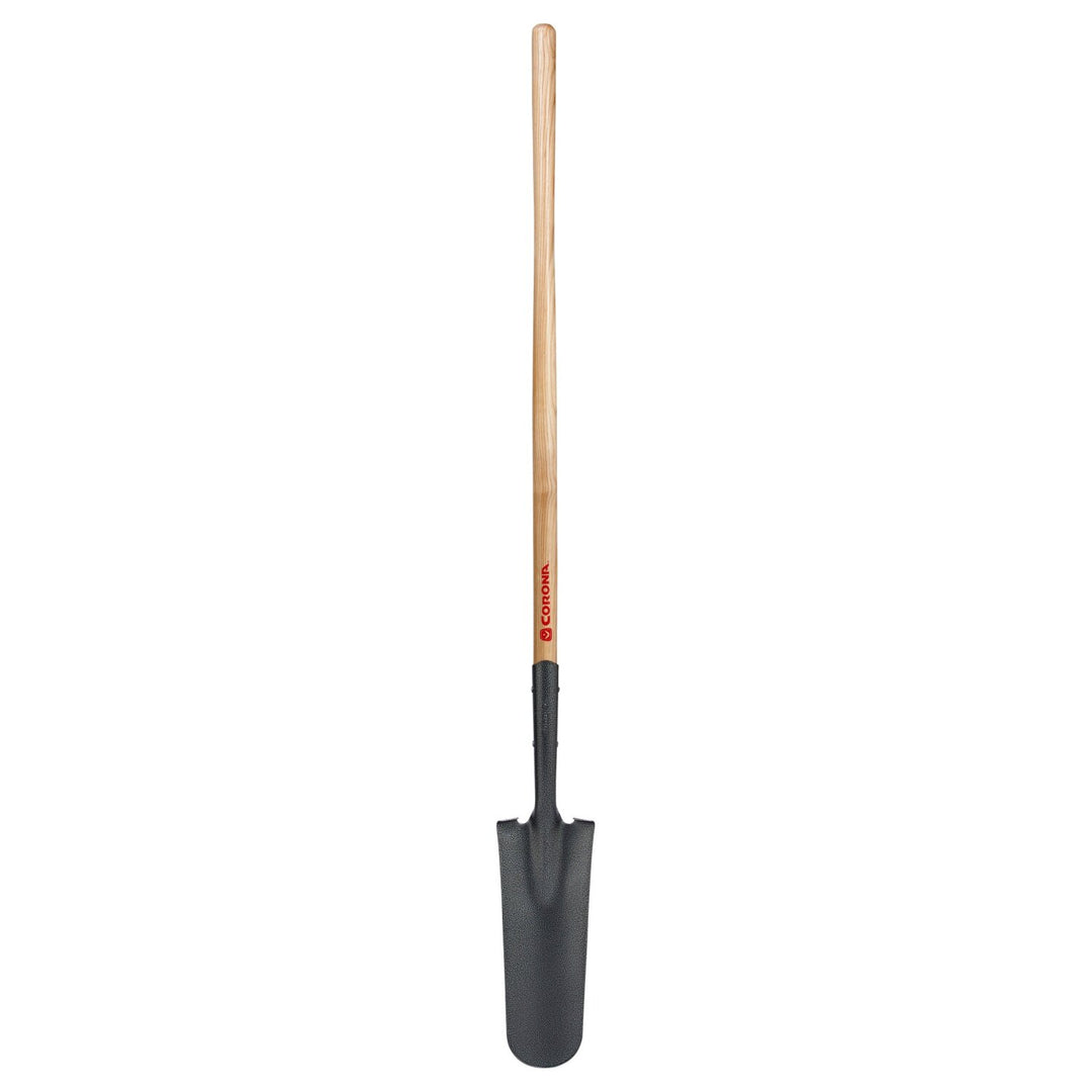 Corona SS 62000 Closed-Back, Drain Spade Shovel, 14-Gauge, 12 in. Head, 48 in. Wood Handle