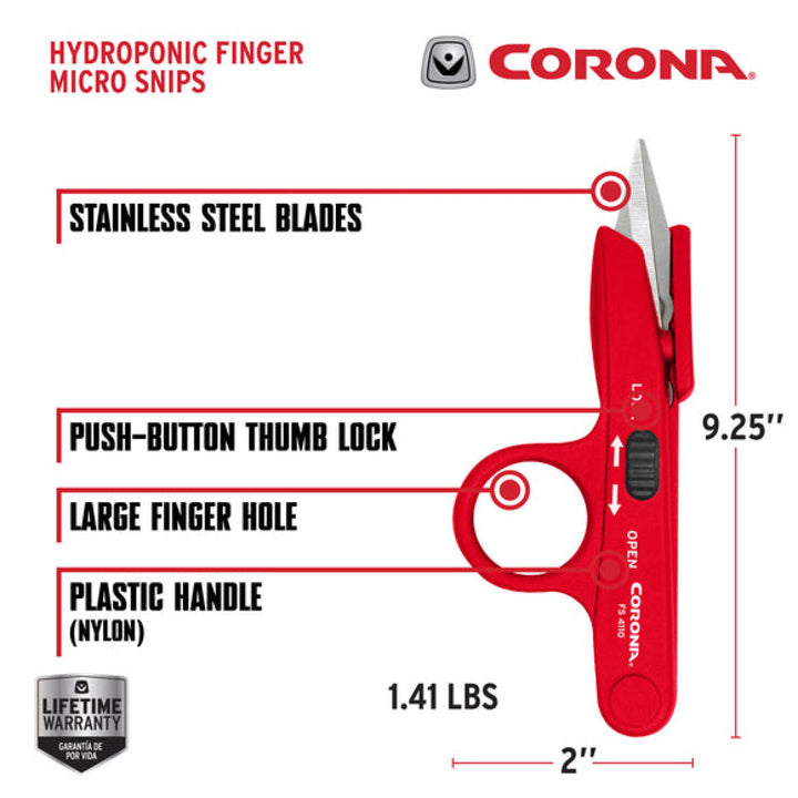 Corona FS 4110  Hydroponic Finger Micro Snips