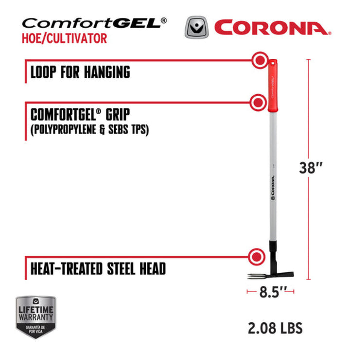 CORONA-GT 3244 · EXTENDED REACH Hoe/Cultivator with ComfortGEL® Grip