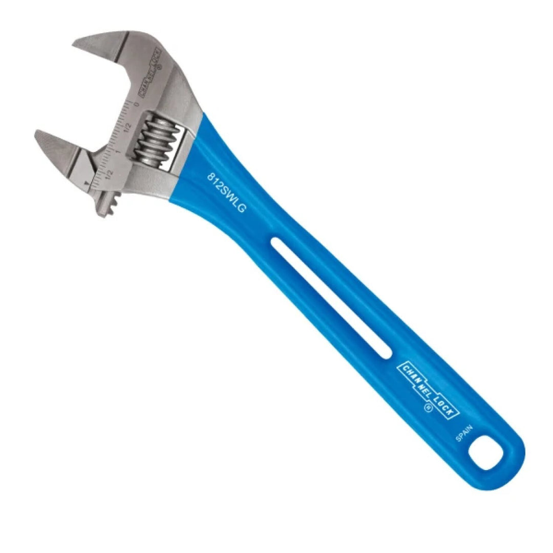 Channellock 812SWLG 12-inch Lightweight Extra Slim Jaw WideAzz® Adjustable Wrench