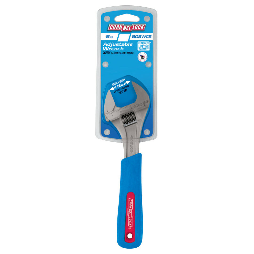 Channellock 808WCB 8-inch Code Blue Adjustable Wrench