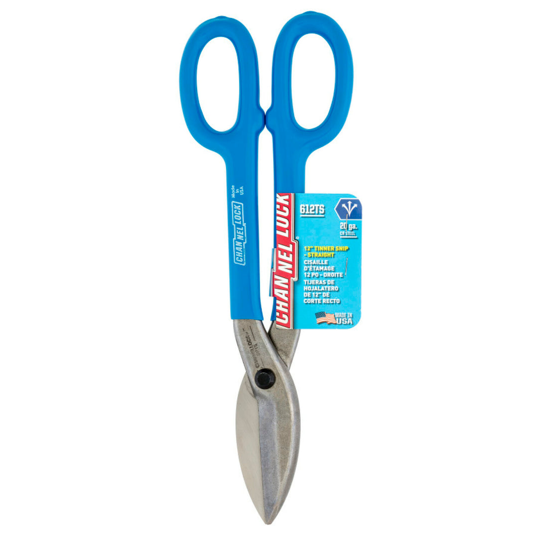 Channellock 612TS 12-inch Straight Tinner Snip