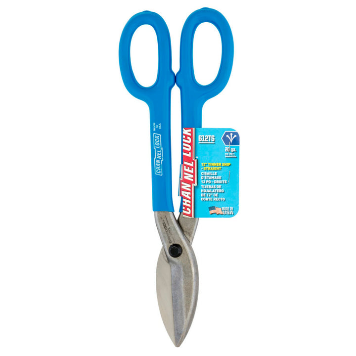 Channellock 612TS 12-inch Straight Tinner Snip
