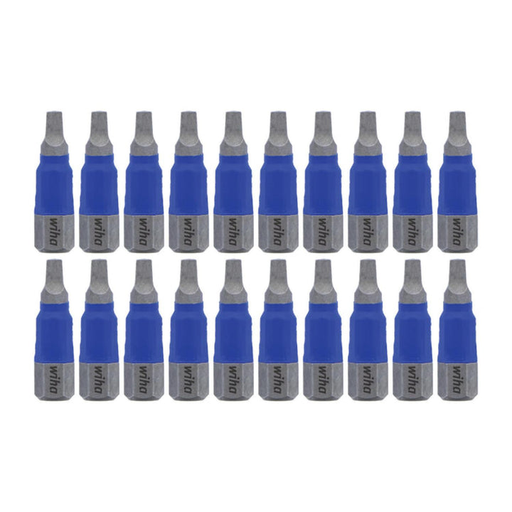 Wiha Tools 70065 TerminatorBlue Impact Bit Square #2 - 1 Inch - 20 Pack