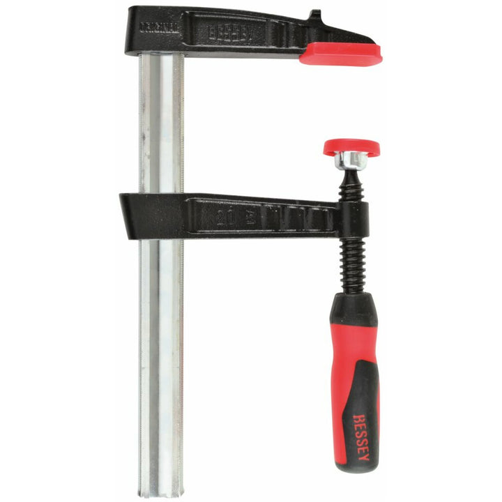 Bessey TGJ2.530+2K Clamp, woodworking, F-style, 2K handle, replaceable pads, 2.5 In. x 30 In., 600 lb