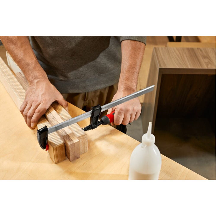 Bessey TGJ2.536+2K Clamp, woodworking, F-style, 2K handle, replaceable pads, 2.5 In. x 36 In., 600 lb