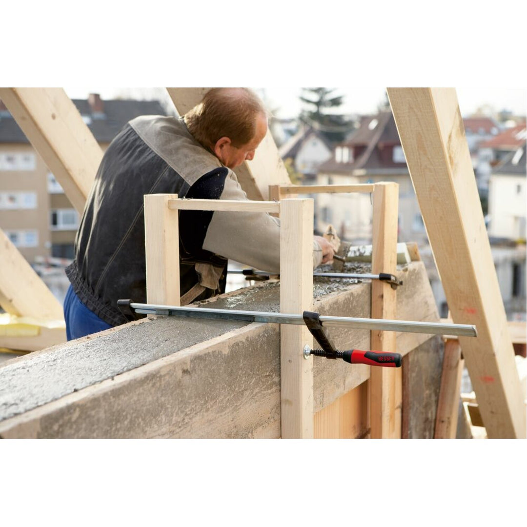 Bessey TGK4.579+2K Clamp, woodworking, F-style, 2K handle, replaceable pads, 4.5 In. x 79 In., 1540 lb