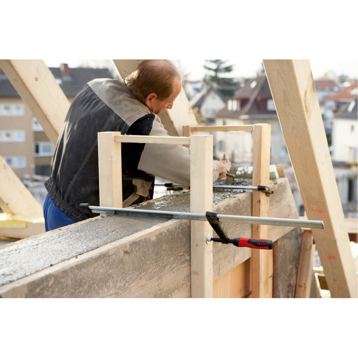 Bessey TGK4.524+2K Clamp, woodworking, F-style, 2K handle, replaceable pads, 4.5 In. x 24 In., 1540 lb