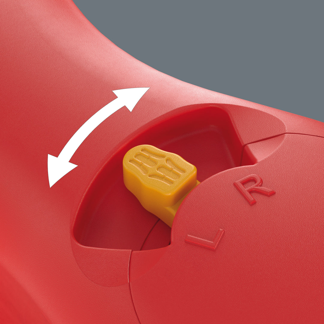 Wera 410 i VDE A RA VDE-insulated T-handle adapter screwdriver with ratchet functionality for 1/4" sockets