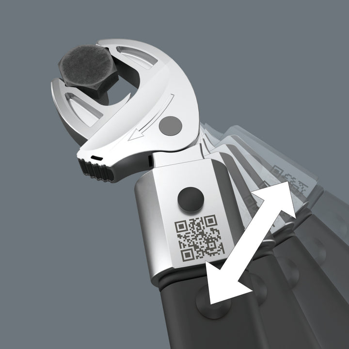Wera 7870 Joker M Self-Setting Insert Spanner for Wrench Size 13 - 16 mm, Mounting 9 x 12 mm