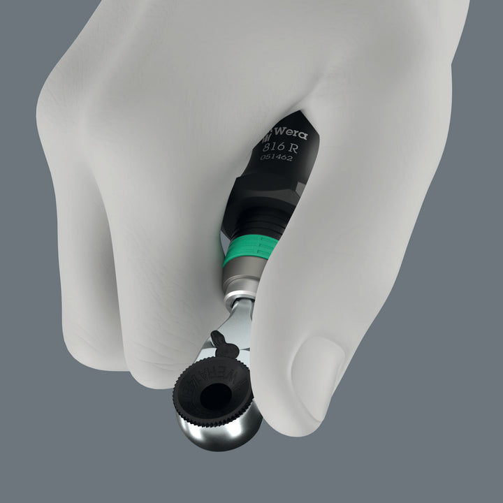 Wera 8011 Zyklop Mini 4 Bit Ratchet, 1/4" x 50 mm