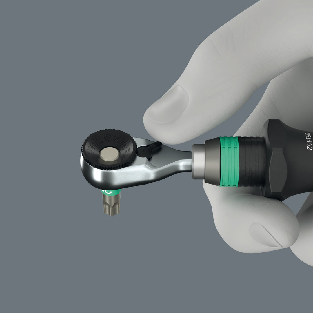 Wera 8011 Zyklop Mini 4 Bit Ratchet, 1/4" x 50 mm