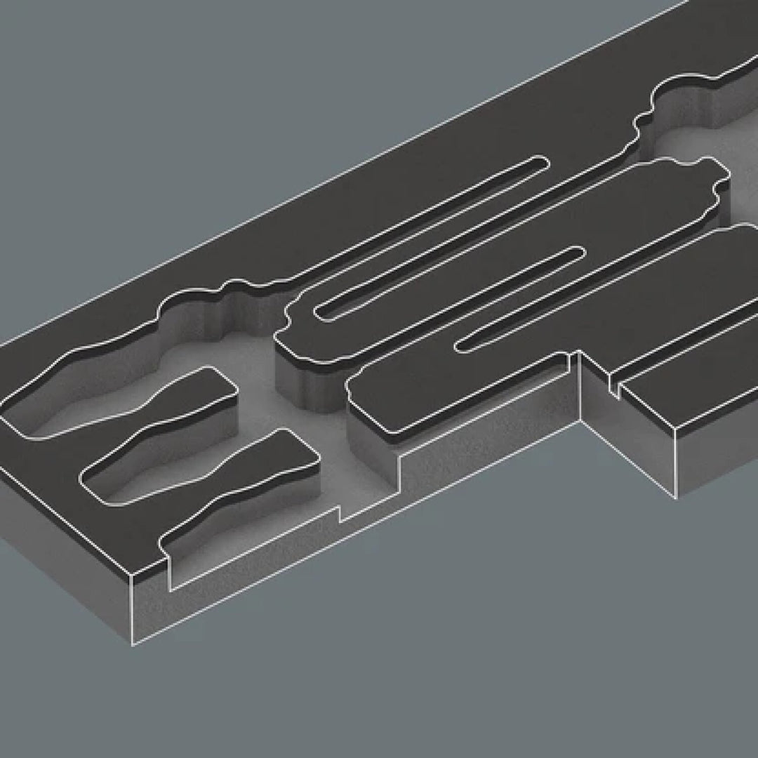 Wera 05150171001 97113 Foam insert Kraftform series 900 chiseldriver set 2 - 7 Pieces