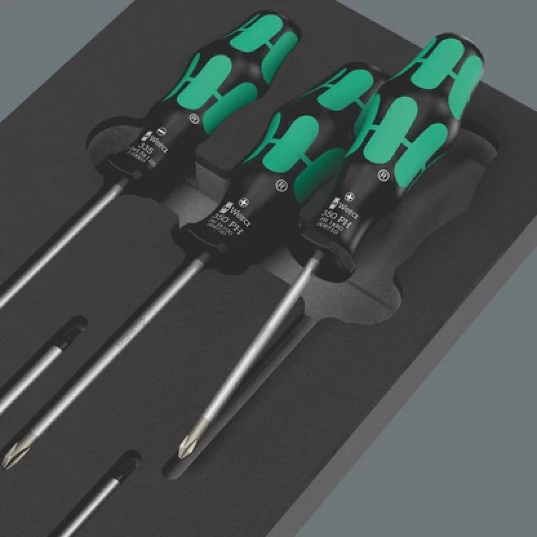 Wera 05150129001 9719 Foam insert Kraftform series 300 screwdriver set 3 - 7 Pieces