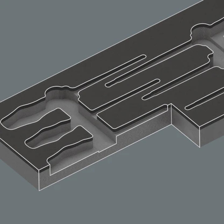Wera 05137133001 98110 Foam insert Kraftform series 100 VDE set 1, without tools