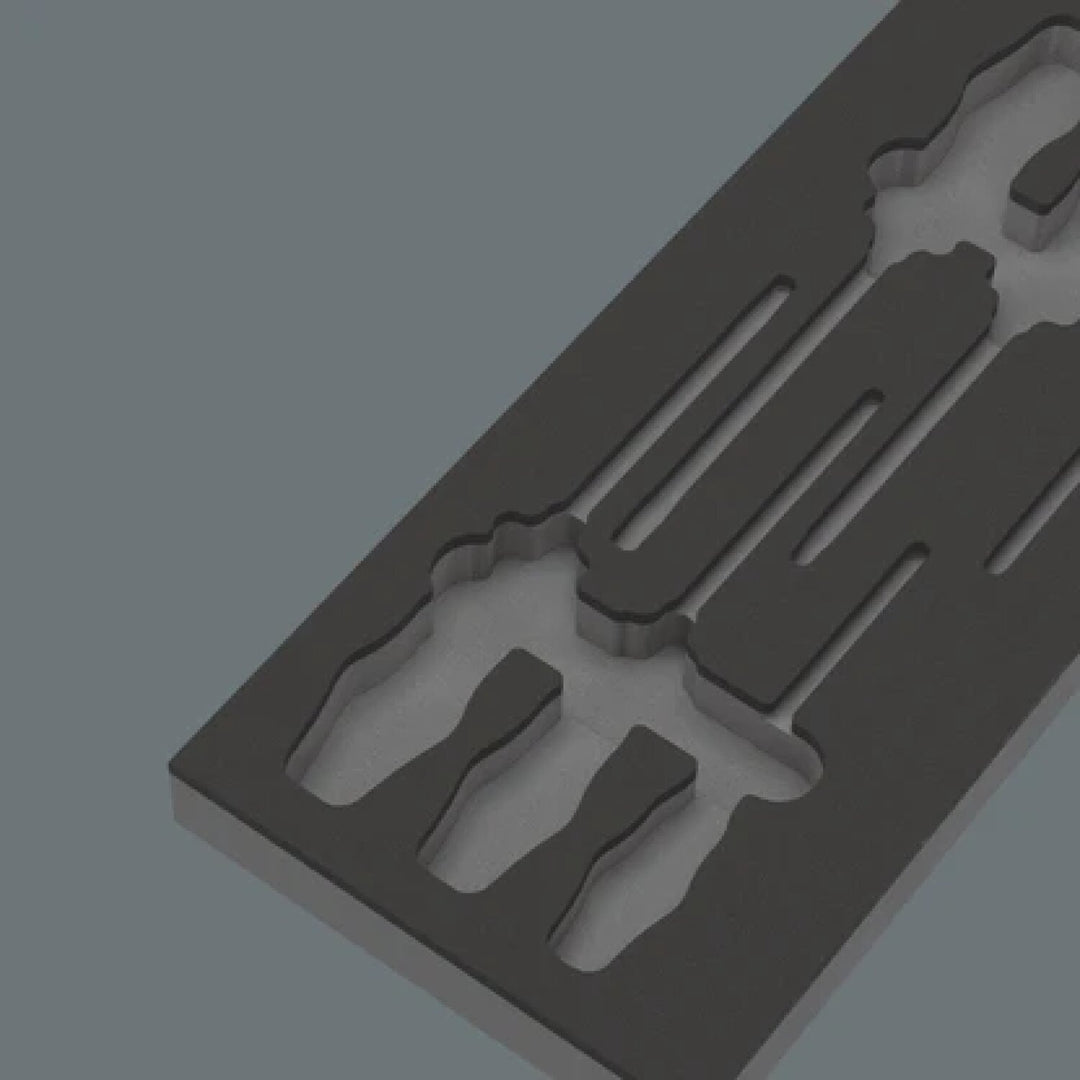 Wera 05137170001 98112 Foam insert Kraftform series 900 chiseldriver set 1, without tools