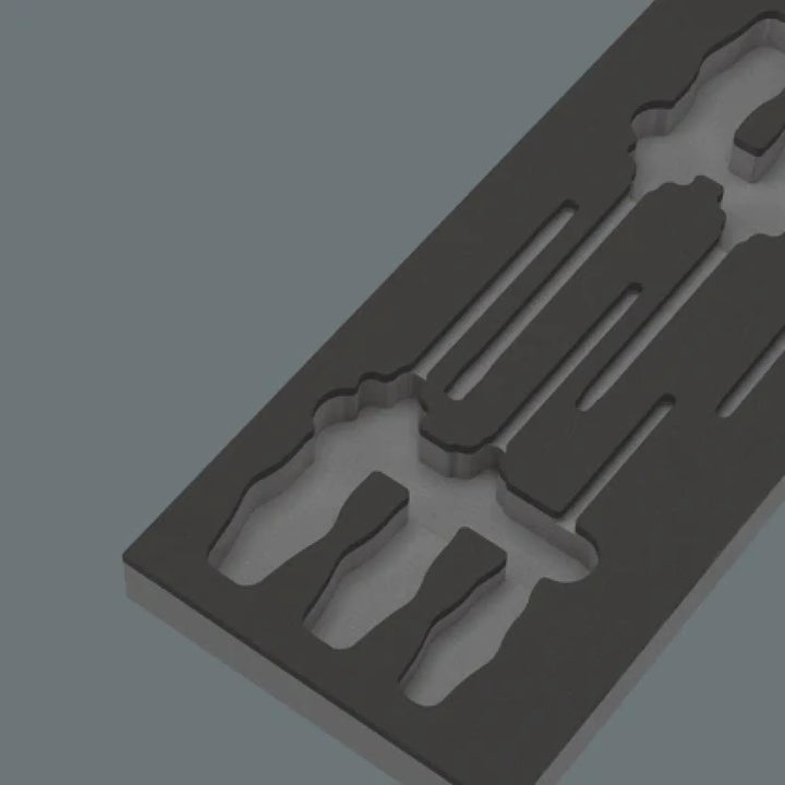 Wera 05137171001 98113 Foam Insert Kraftform Series 900 Chiseldriver Set 2, Without Tools