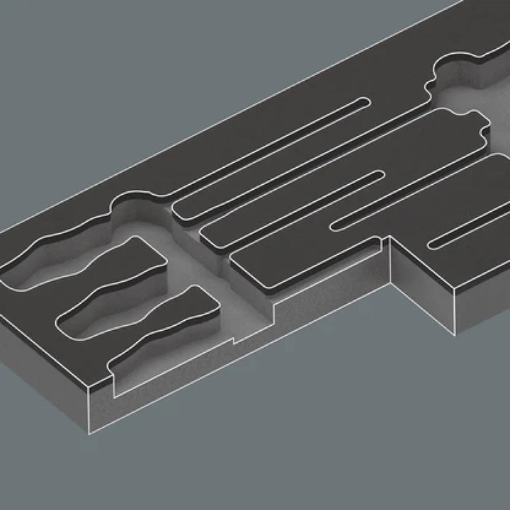 Wera 05137328001 9818 Foam insert Kraftform series 300 screwdriver set 2, without tools
