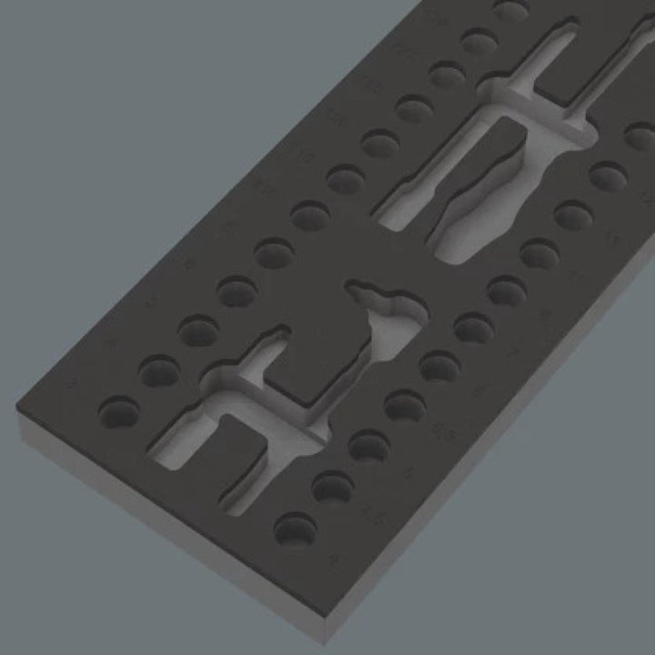 Wera 05137316001 9827 Foam insert 8007 A VDE Zyklop VDE ratchet set 1, 1/4", without tools