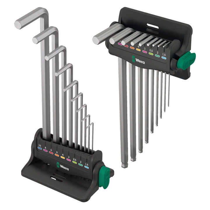 Wera 950/9 Hex-Plus 8 L-key set, metric, chrome-plated