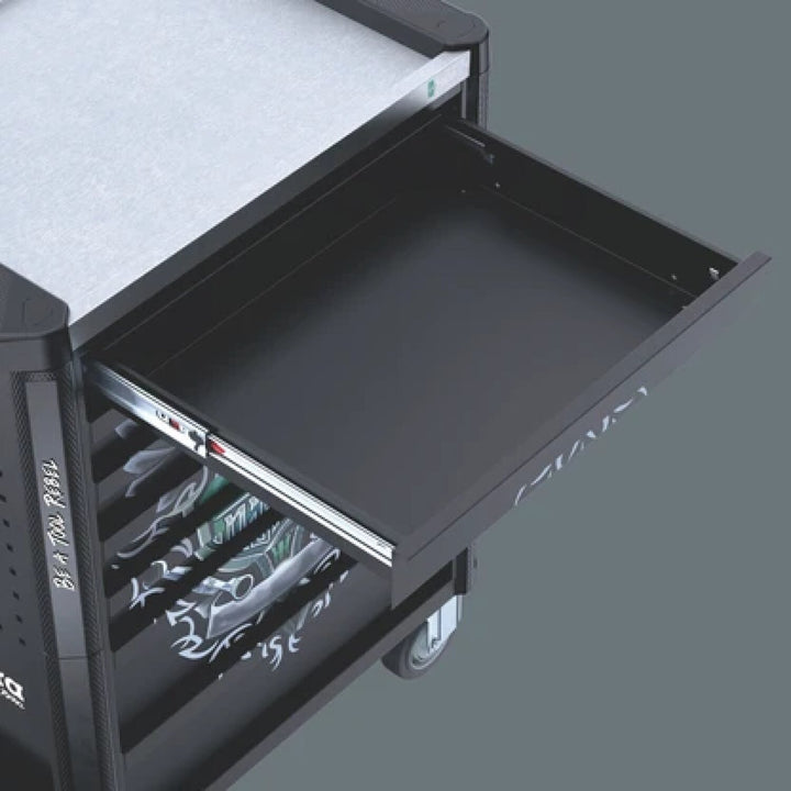 Wera 05501880001 9805 Tool Rebel roller cabinet Stainless, without tools